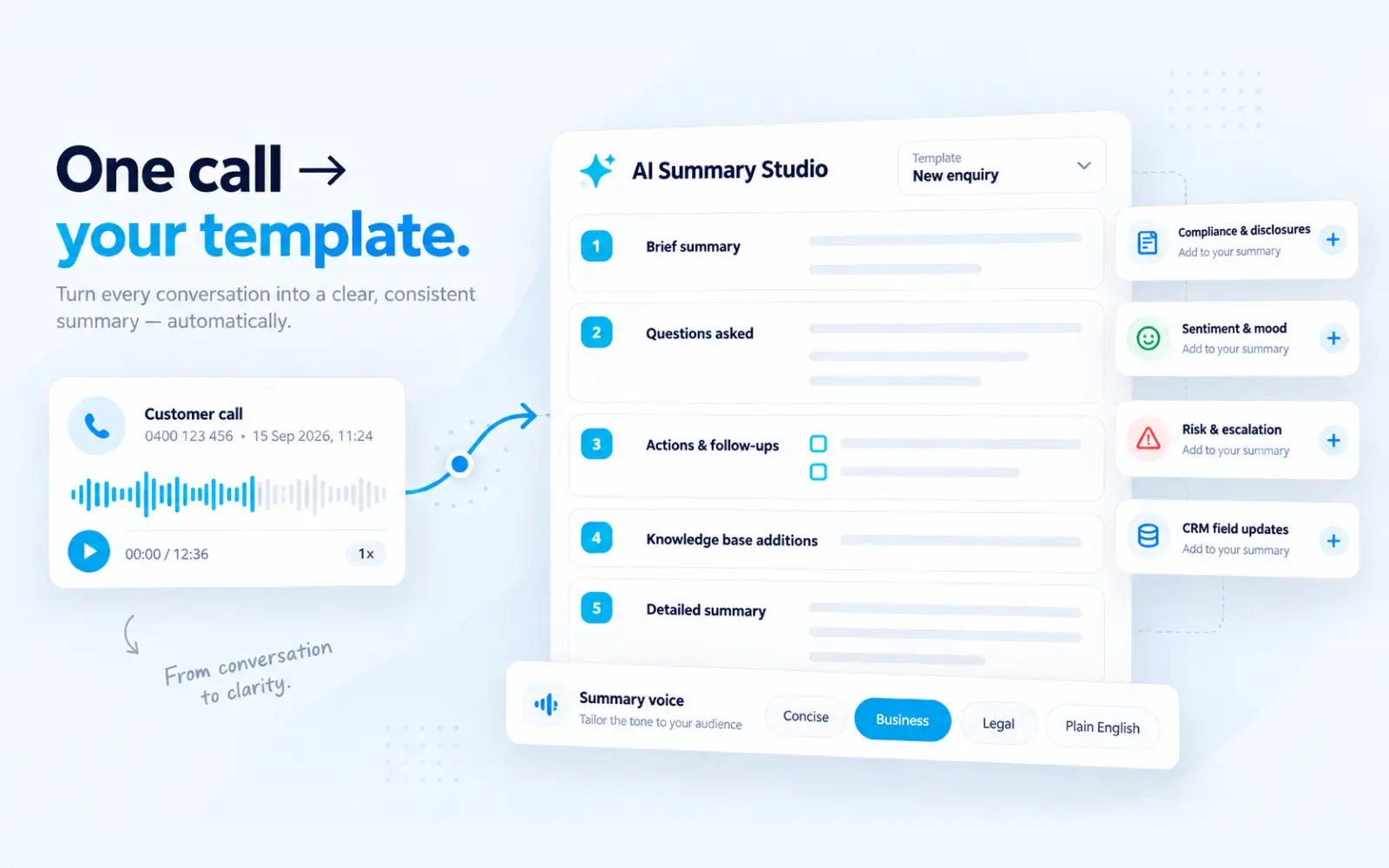 Cytrack AI Summary Studio