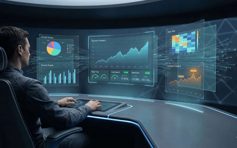 Smiling female customer service agent with headset